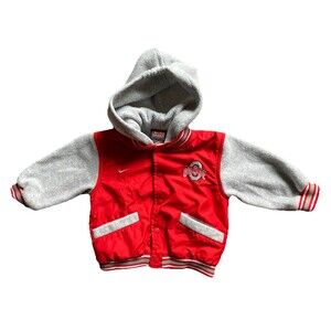 Vintage Nike OSU OHIO STATE UNIVERSITY BUCKEYES Varsity Jacket Size 12M Infant